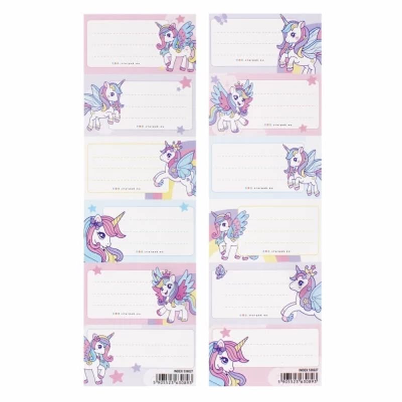 Naklejki Na Zeszyt Unicorn 25szt. Starpak
