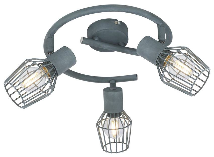 Lampa sufitowa spirala 3X40W E14 szary VIKING
