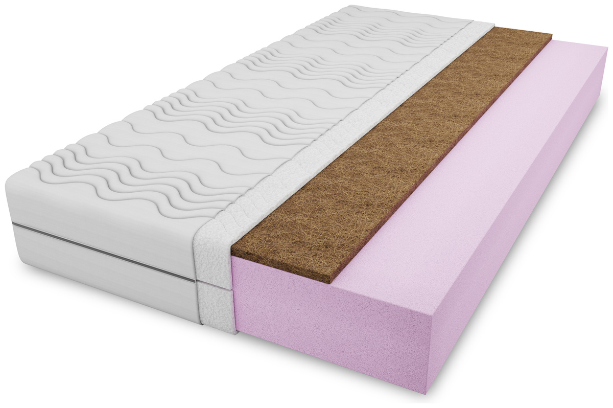 Dwuosobowy materac piankowy 200x200 cm LUXY