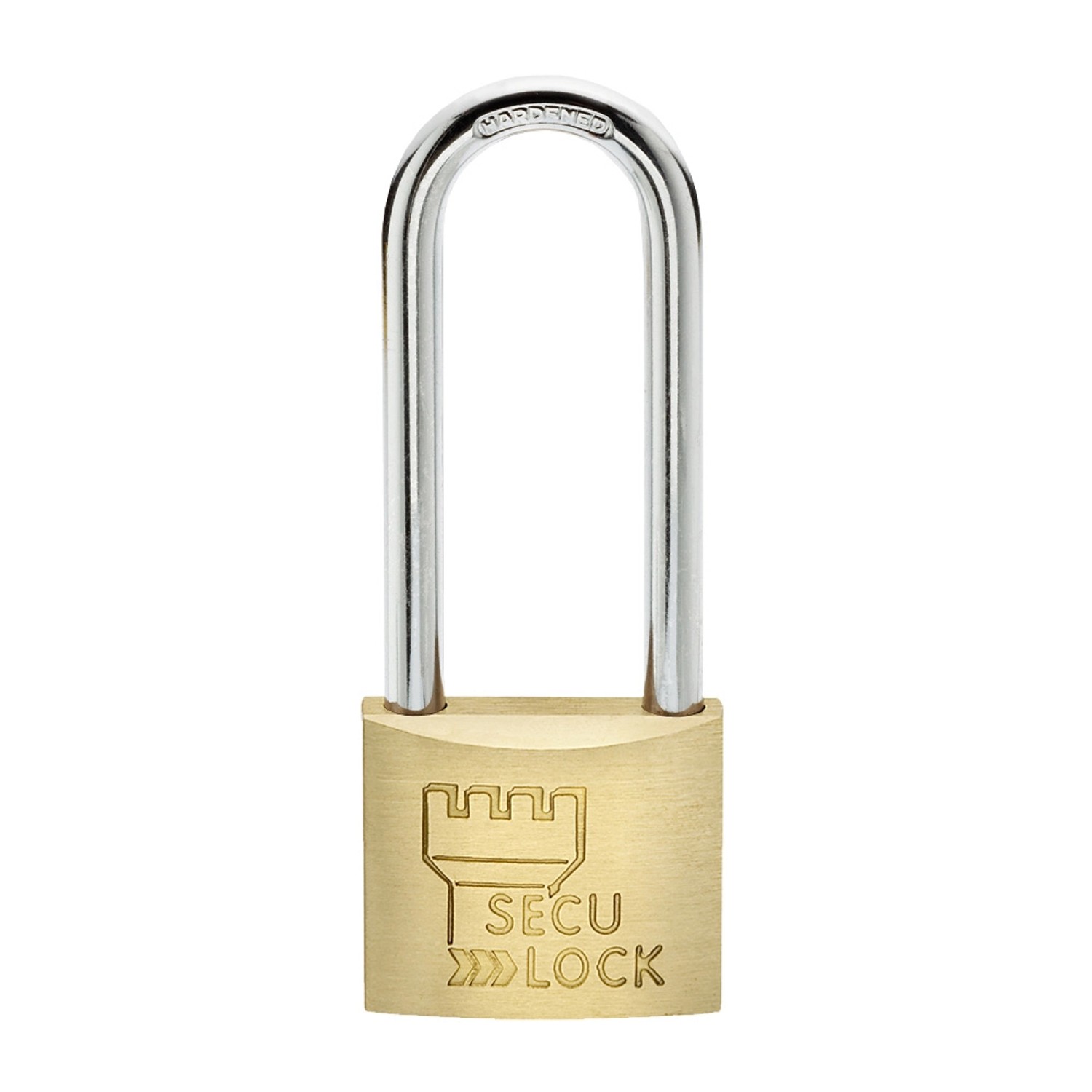 SECU LOCK kłódka cylindryczna mosiądz wysoki pałąk