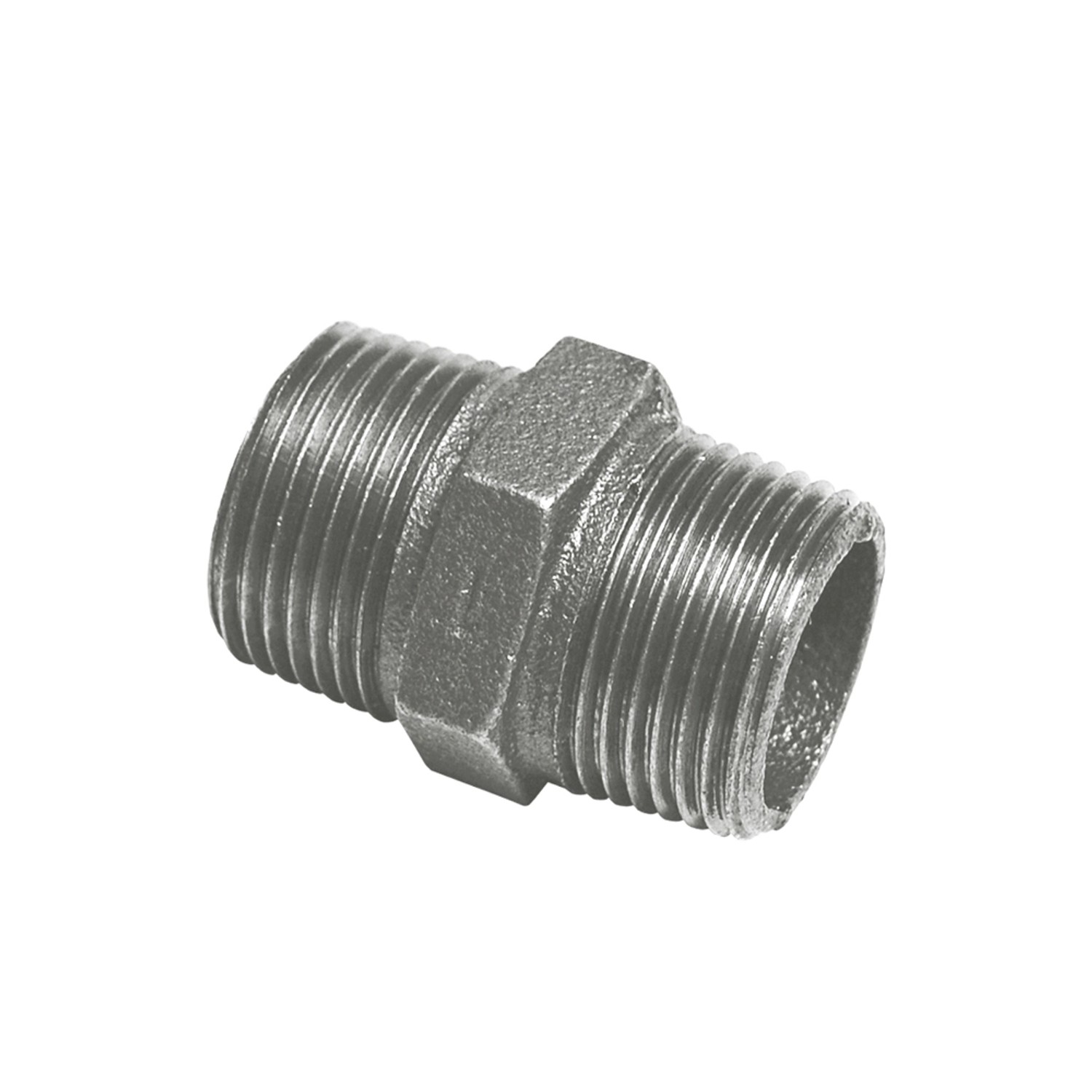 Nypel 1/2" żeliwny ocynkowany