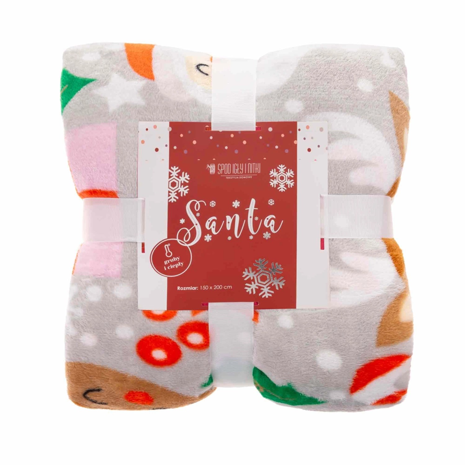 Koc SANTA szary 150 cm x 200 cm