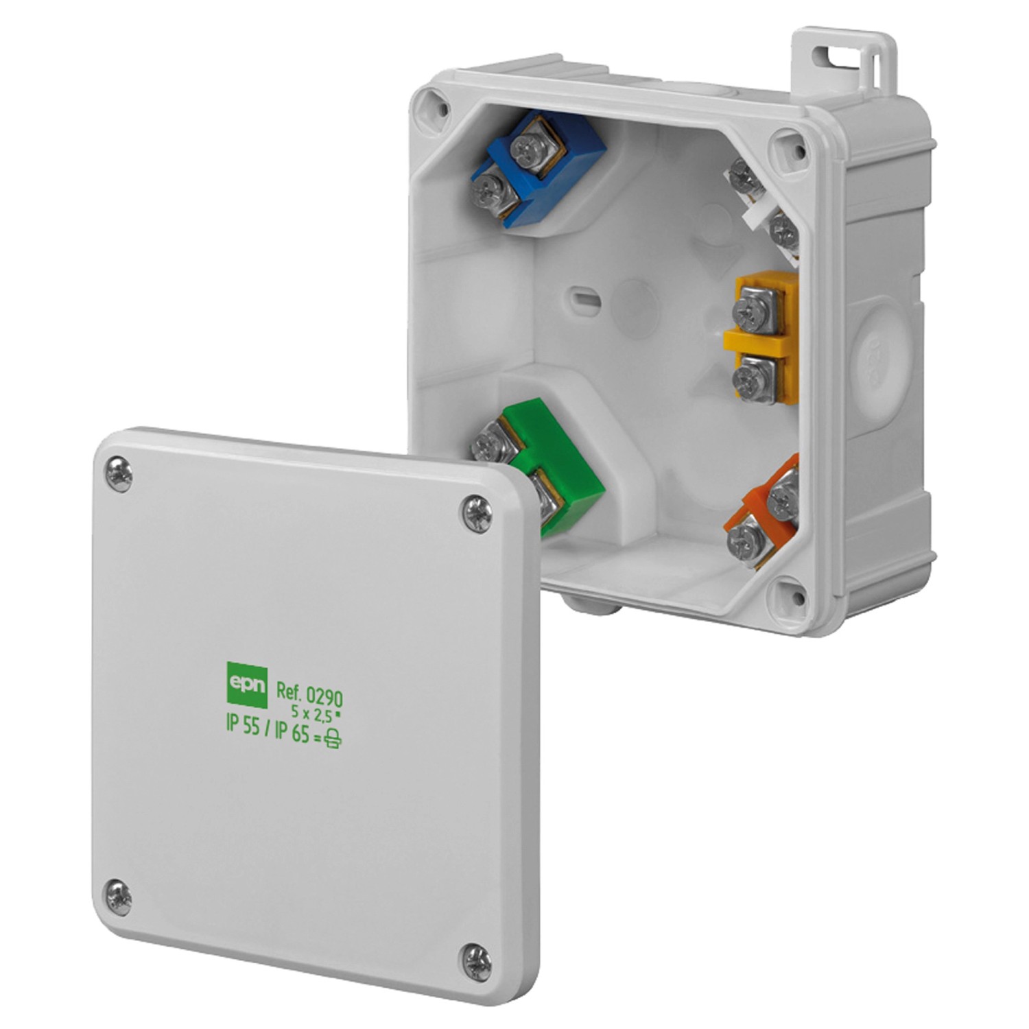Elektro-Plast Puszka IP55 natynkowa 98x98 mm szara