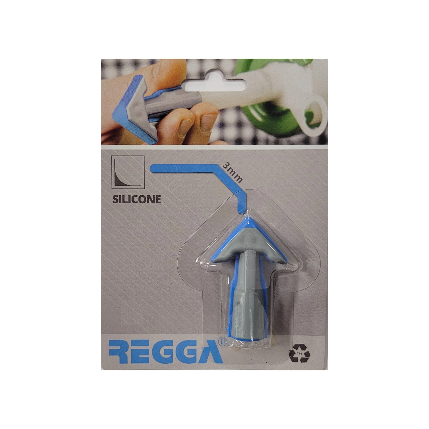 Regga Końcówka do silikonu wklęsła 3mm