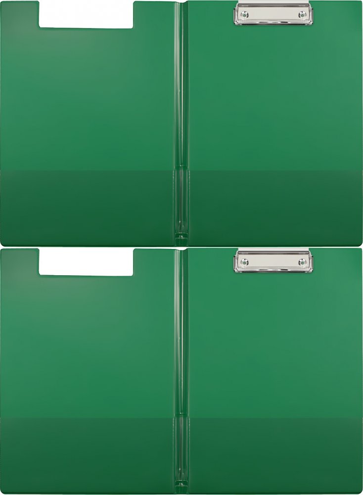 2x Clipboard D.Rect, z okładką, A4, zielony