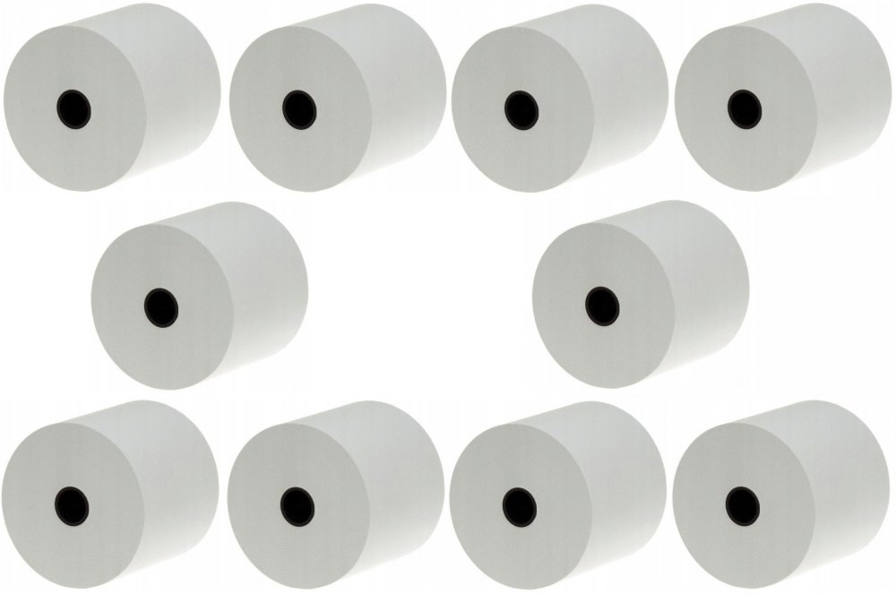 10x Rolka termiczna Drescher Polska Sp. z o.o., 57mmx30m, 48g/m2, BPA Free, biały
