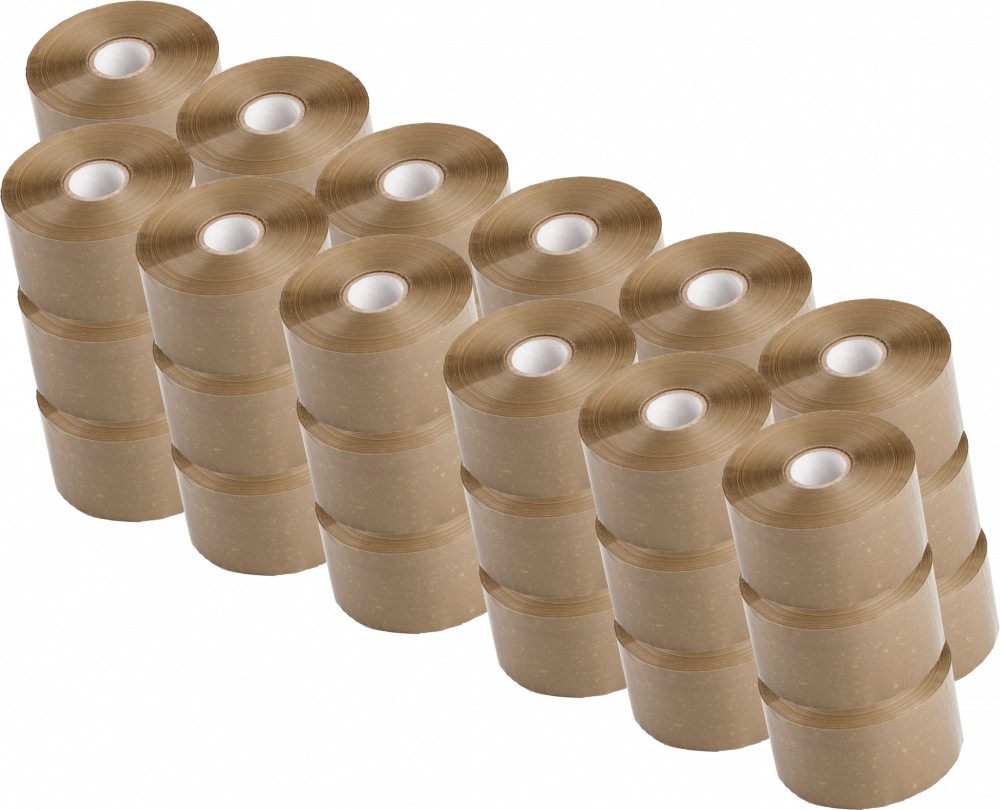 36x Taśma pakowa Dalpo, Premium Tape, kauczuk, 48mmx135m, brązowy