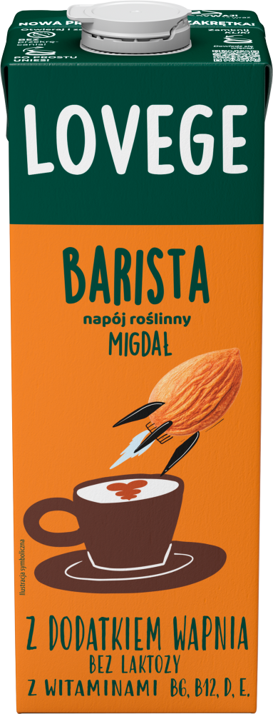 Napój migdałowy Lovege Barista, 1l