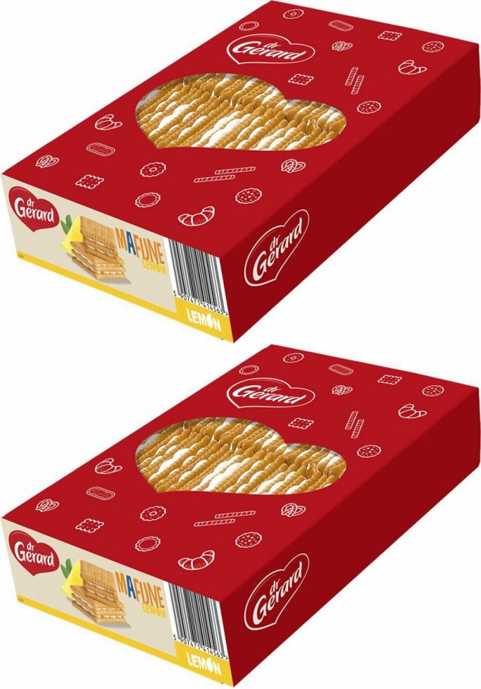 2x Ciastka Dr Gerard Mafijne, śmietankowo-cytrynowy, 800g