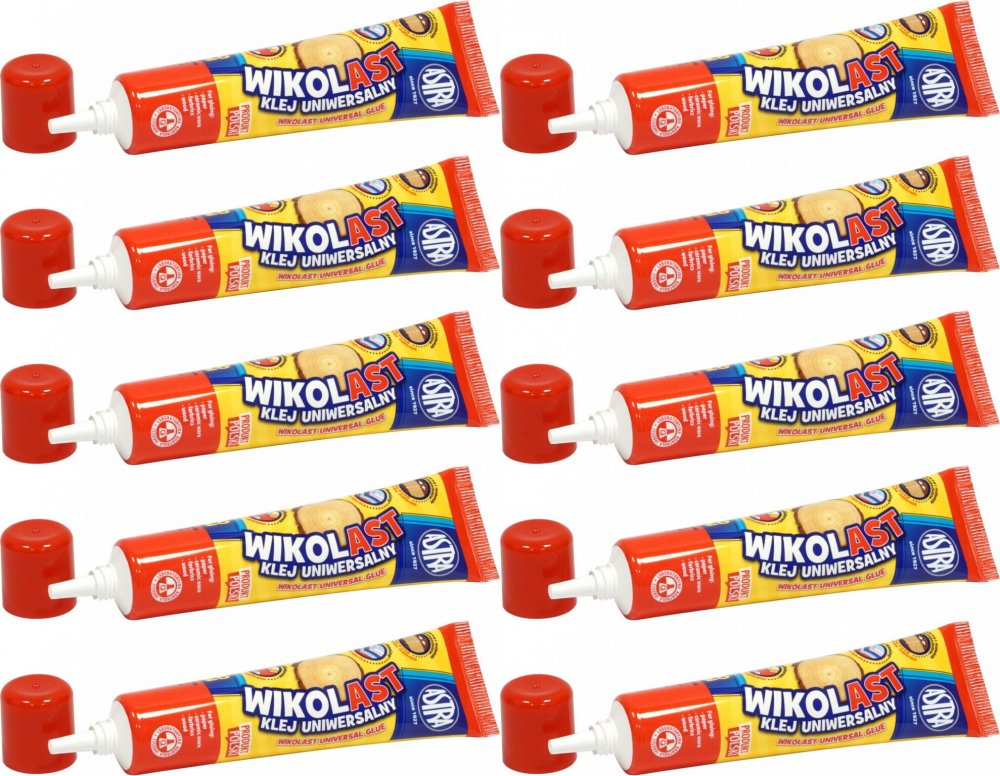 10x Klej uniwersalny Astra Wikolast, PVA, tuba, 40ml
