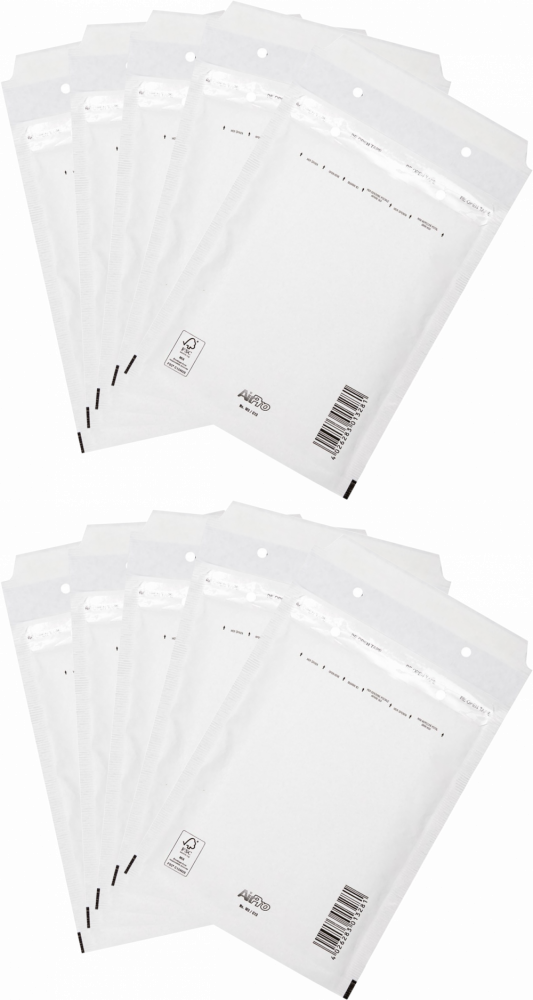 10x Koperta bąbelkowa Bong AirPro, C13, 170x225mm, 100 sztuk, biały