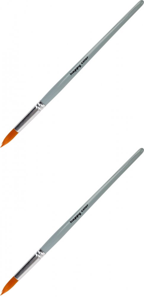 2x Pędzel Happy Color hobby, nr 10, syntetyk, okrągły, 1 sztuka