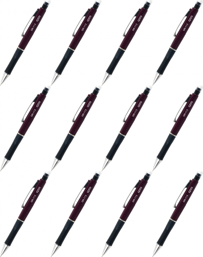 12x Ołówek automatyczny Grand GR-113, 0.5mm, mix kolorów