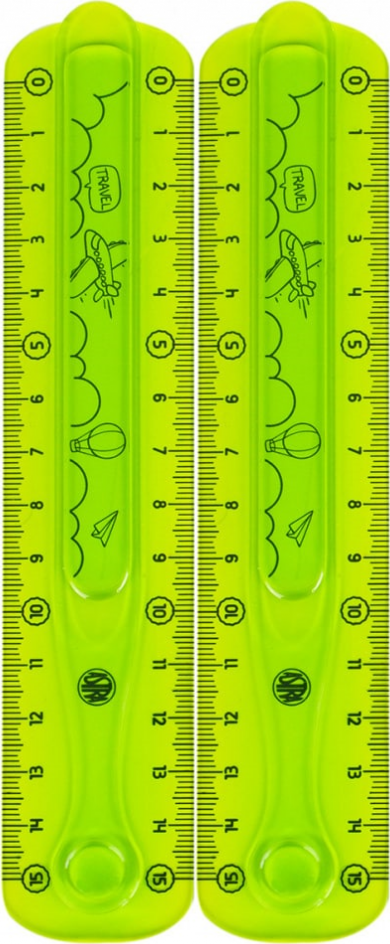 2x Linijka Astra Flexi, 15cm, mix kolorów