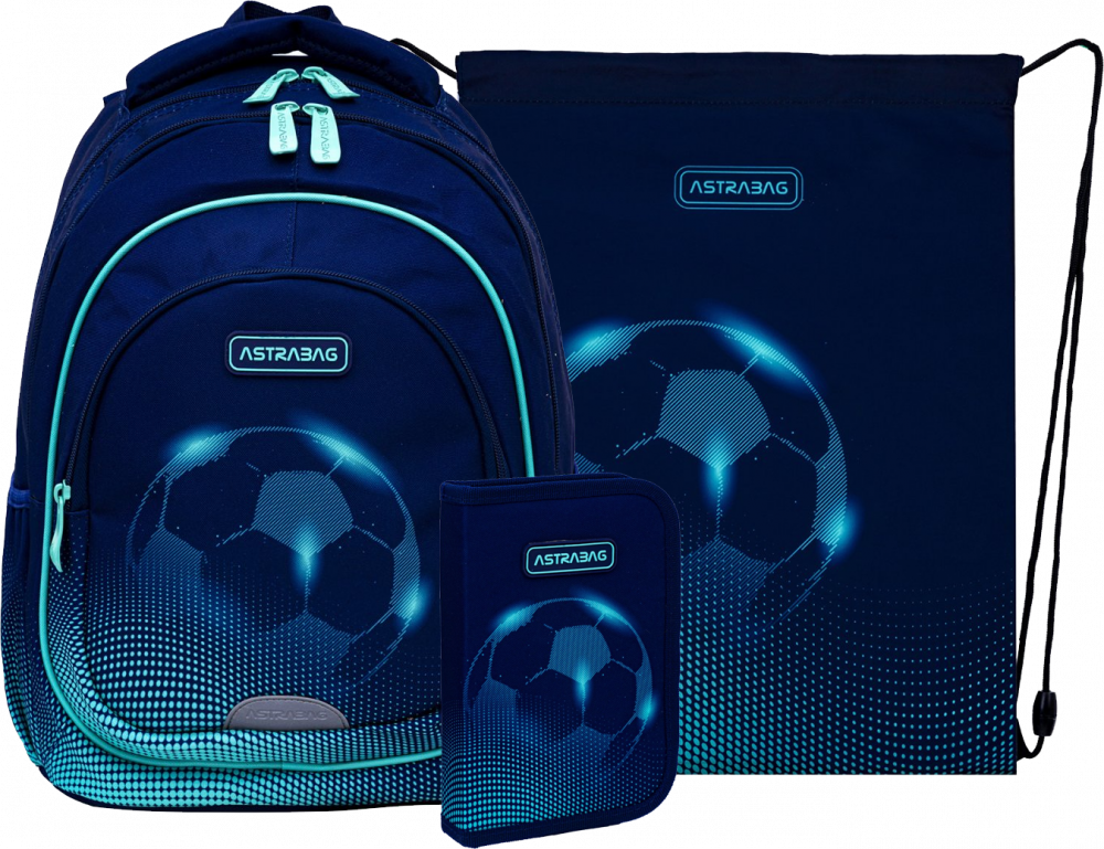 Zestaw: Plecak + piórnik + worek na buty Astra Football Light