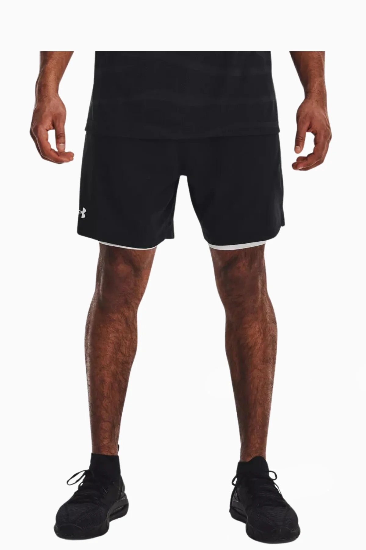 Spodenki Under Armour Vanish Woven 2in1 - Czarny