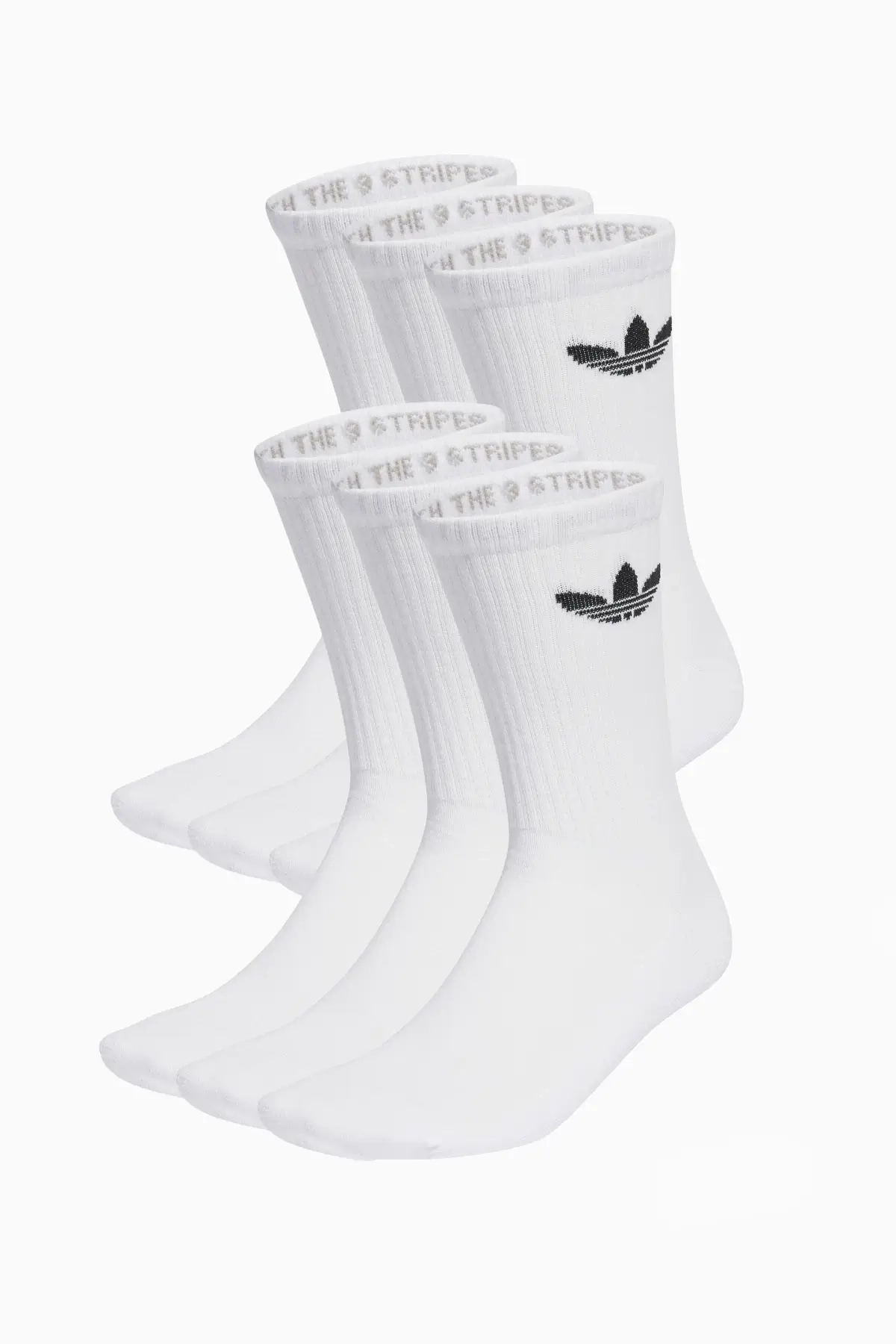 Skarpety adidas Trefoil Cushion Crew 6 Pairs - Biały