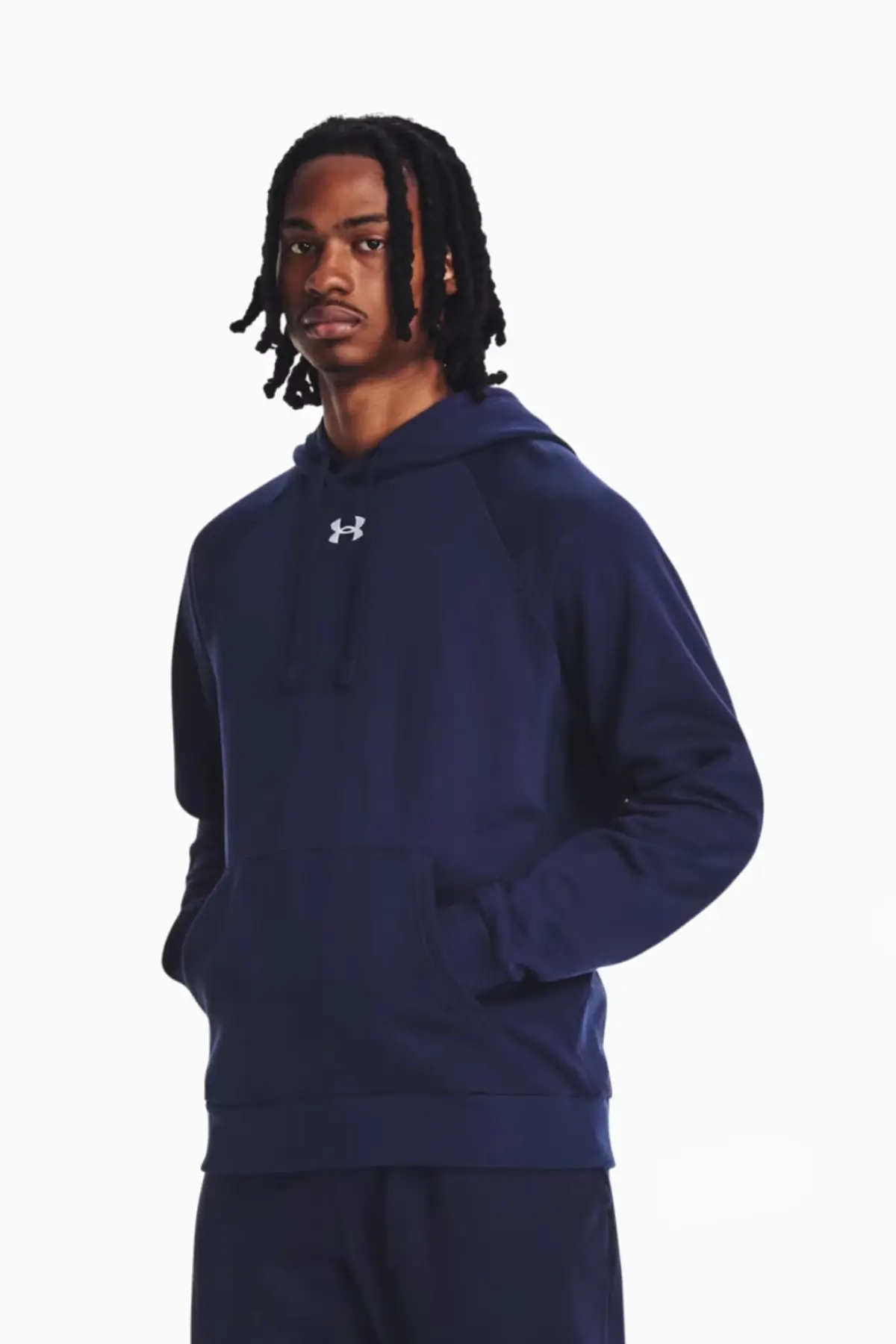 Bluza z kapturem Under Armour Rival Fleece - Granatowy