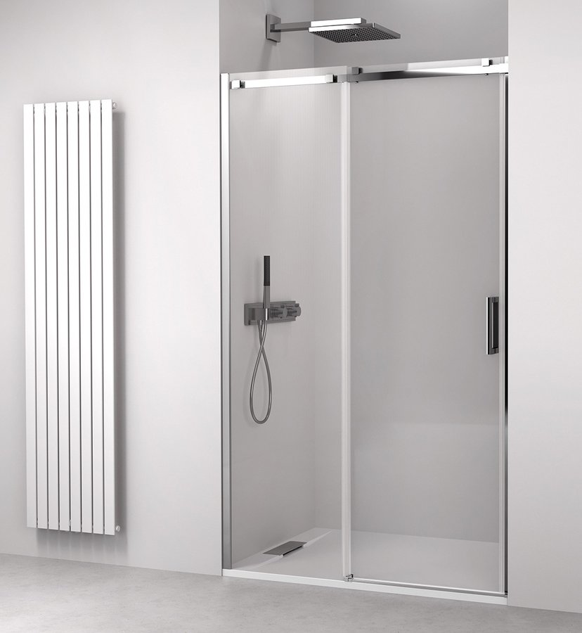Polysan Thron Line drzwi prysznicowe 128-131 cm rozsuwane chrom połysk/szkło przezroczyste TL5013