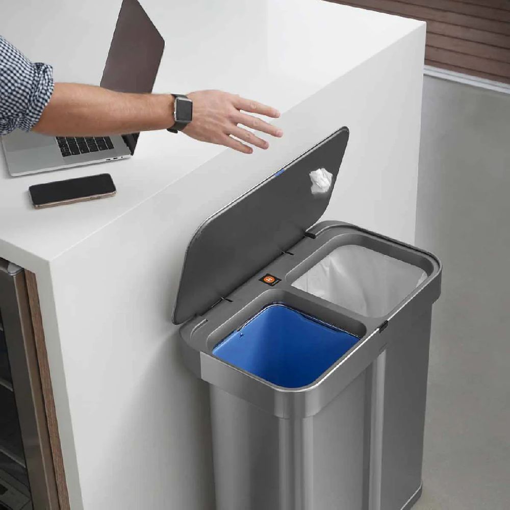 Simple Human kosz na śmieci 58 l stal ST2036