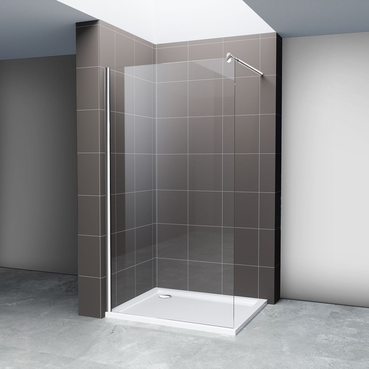 Hagser Bertina Walk-In ścianka prysznicowa 100 cm chrom/szkło przezroczyste HGR16000022 - Wysyłka w 24h
