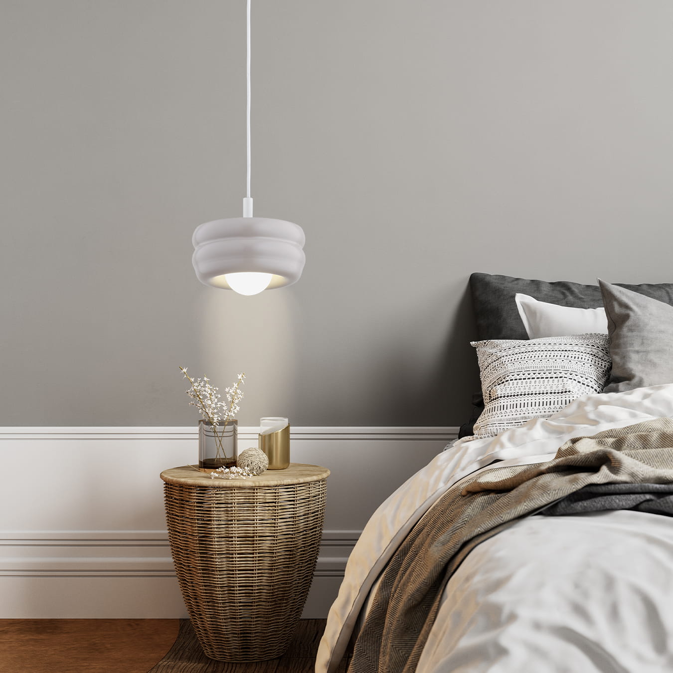 Argon Tevo lampa wisząca 1x4,5 W beżowa 8814