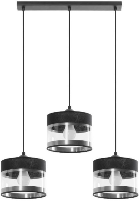 Lampex Leone lampa wisząca 3x40W czarna 854/3L - Wysyłka w 24h