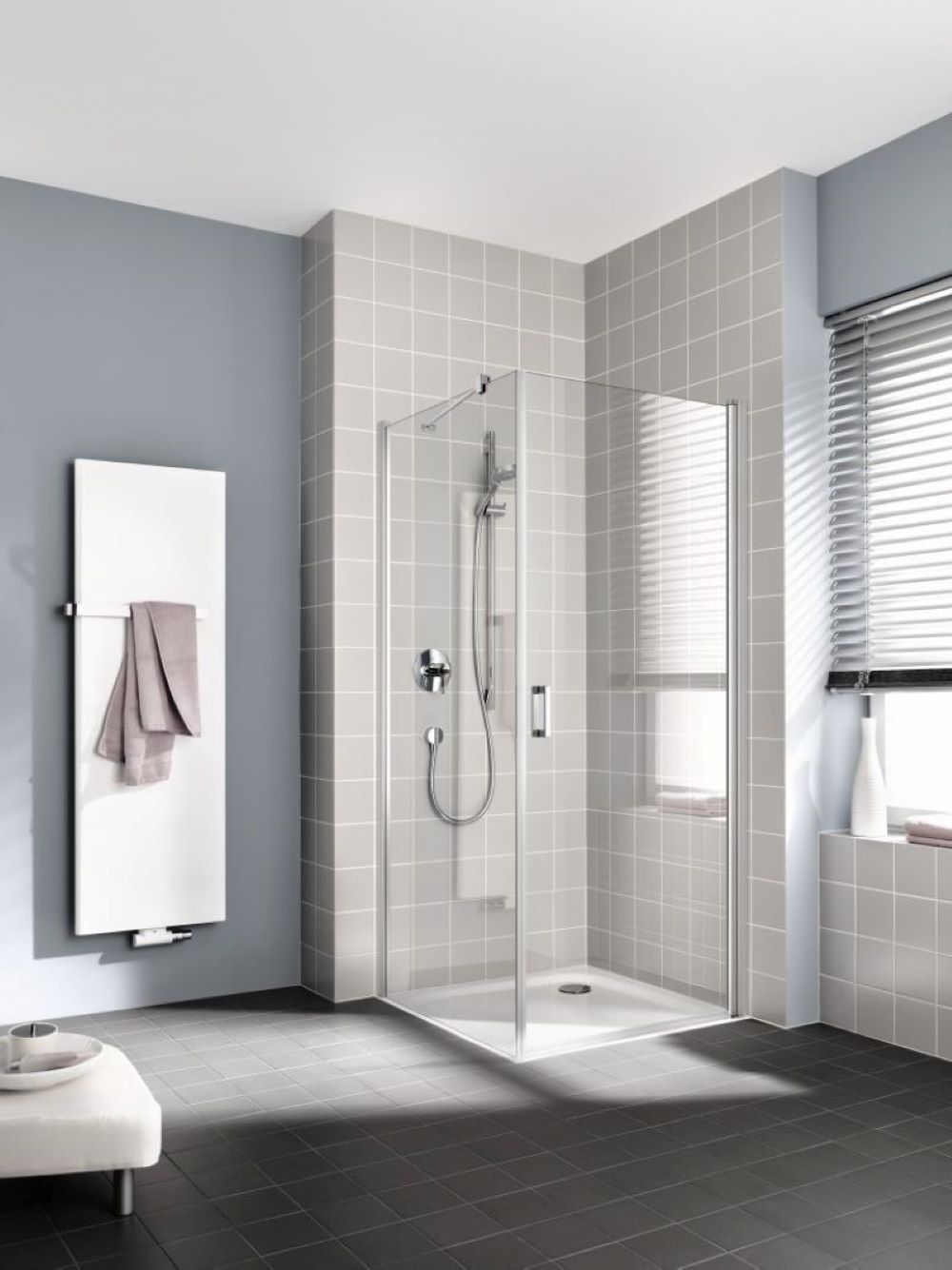 Kermi Cada XS ścianka prysznicowa 110 cm prawa srebrny/szkło przezroczyste CKTWR11020VPK - Wysyłka w 24h