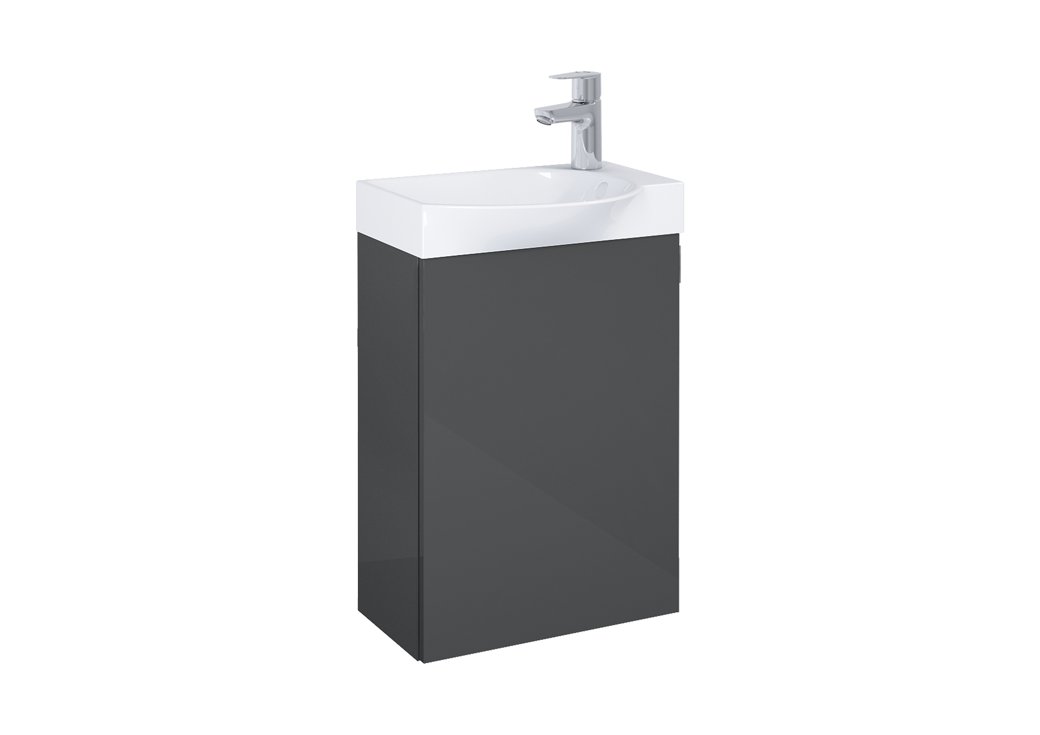 Roca Ravell umywalka z szafką 45,2 cm szary antracyt A852448153 - Wysyłka w 24h