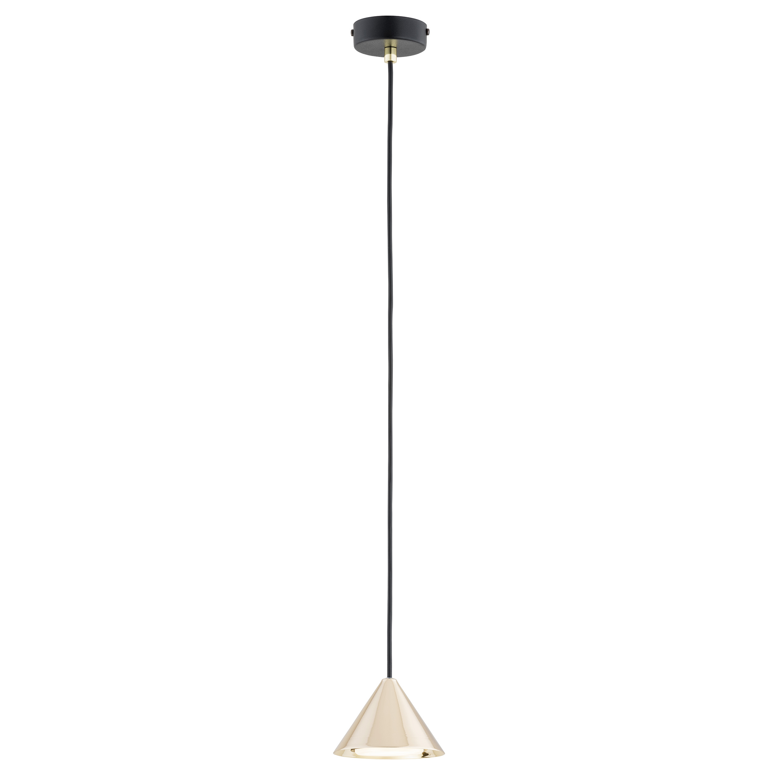 Emibig Elit lampa wisząca 1x12W złoty/czarny 1329/1