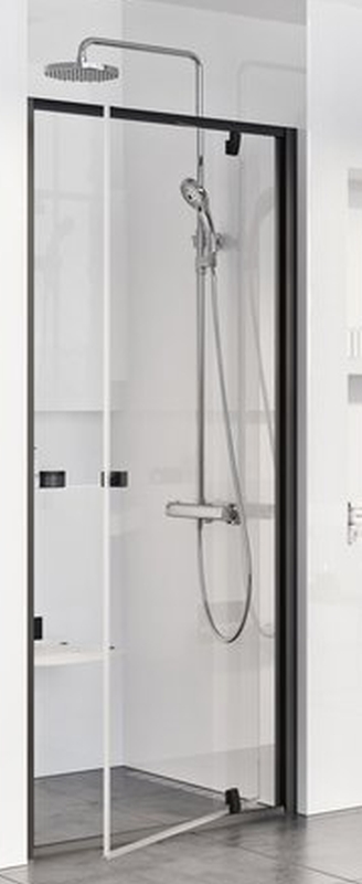 Ravak Pivot PDOP1-90 drzwi prysznicowe 90 cm czarny mat/szkło przezroczyste 03G70300Z1