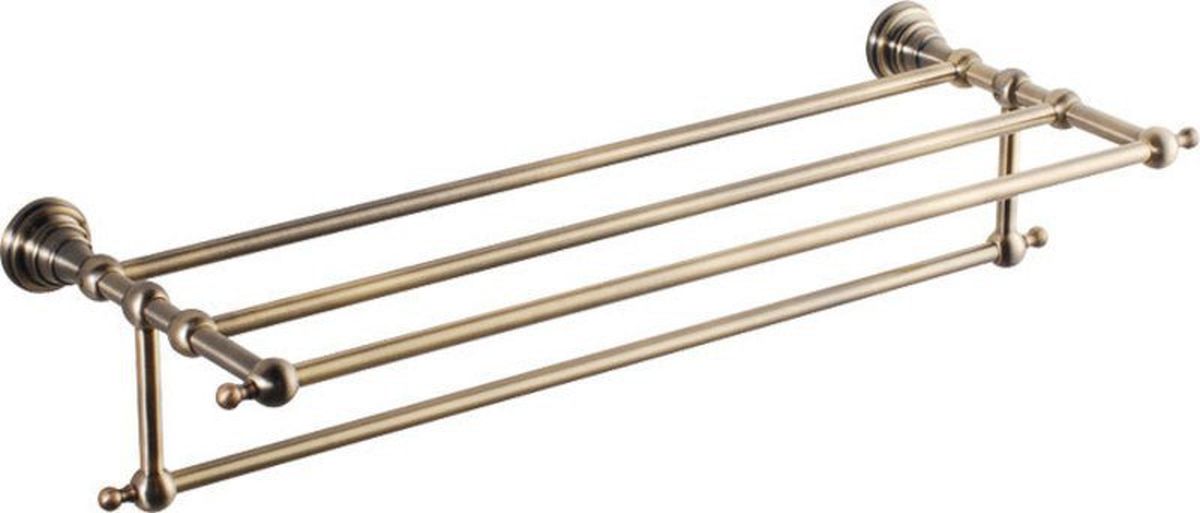 Sapho Diamond półka z wieszakiem na ręcznik 60 cm brązowa 1318-14