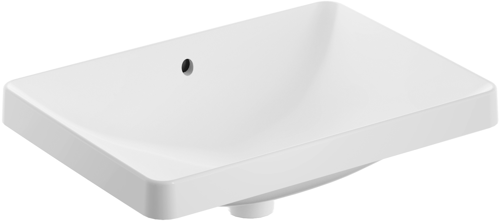 Geberit Variform umywalka 55x40 cm wpuszczana prostokątna KeraTect biała 500.736.00.2