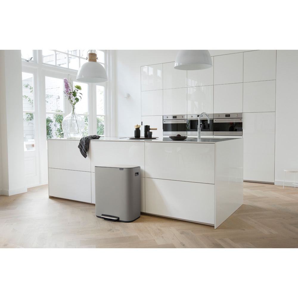 Brabantia Bo pojemnik na odpady 60 l pedałowy szary 211485