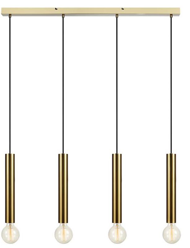 Markslöjd Sencillo lampa wisząca 4x40W mosiądz 108263