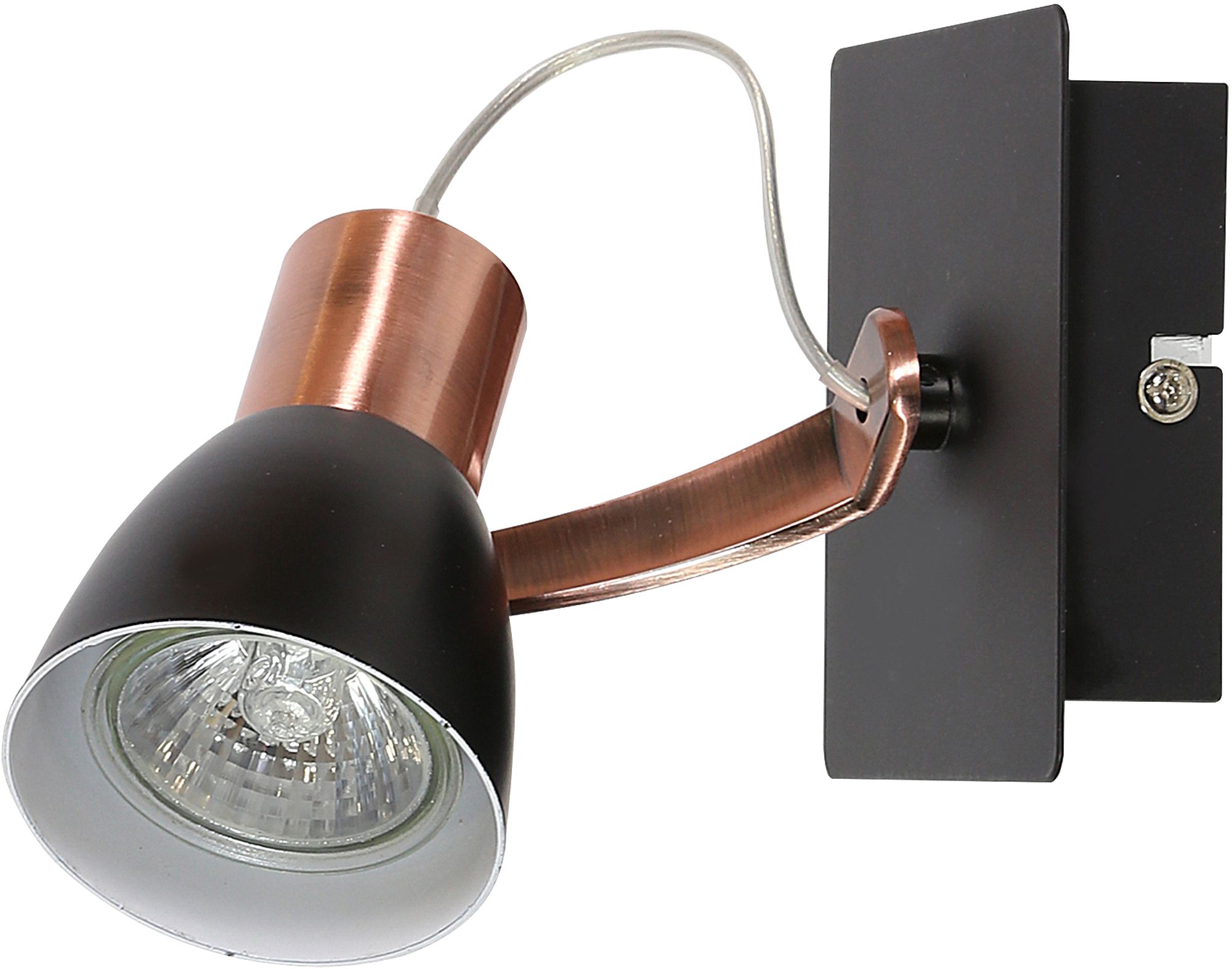 Candellux Markus kinkiet 1x50 W czarny 91-35554-M