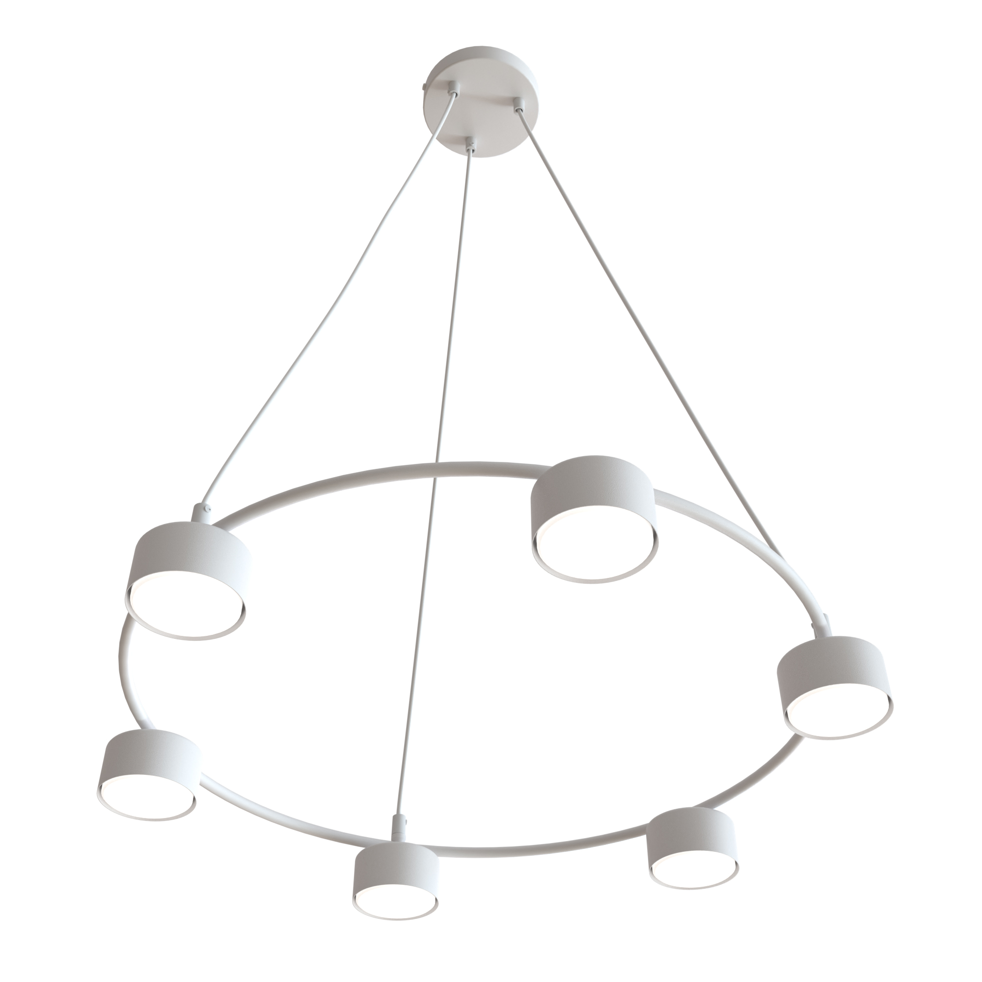 Emibig Starlit lampa wisząca 6x10 W biała 1373/6