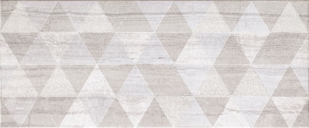 Ceramika Color Sabuni Trianagle dekor ścienny 30x60 cm szary połysk