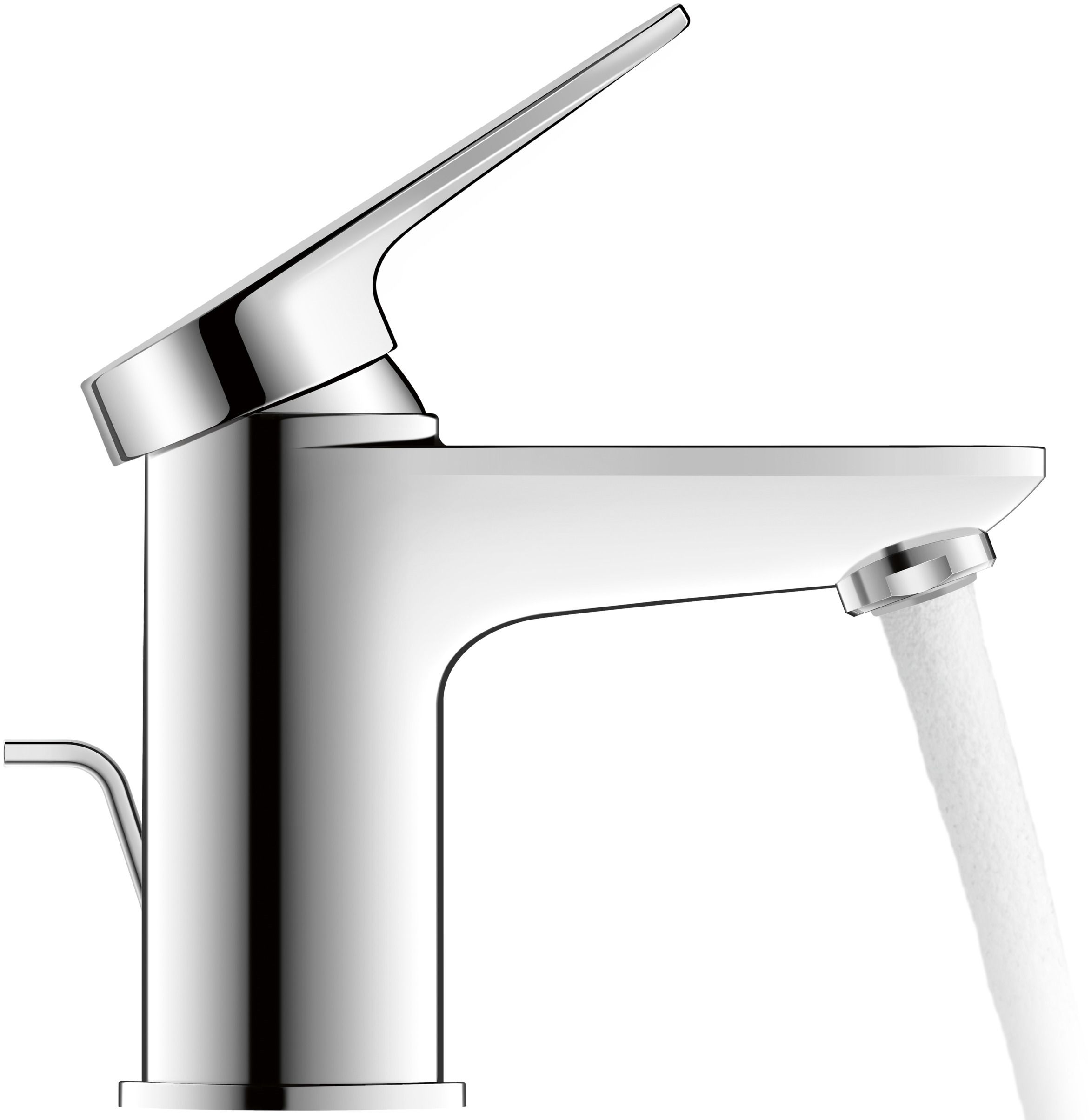 Duravit Wave bateria umywalkowa stojąca Minus Flow chrom błyszczący WA1012001010