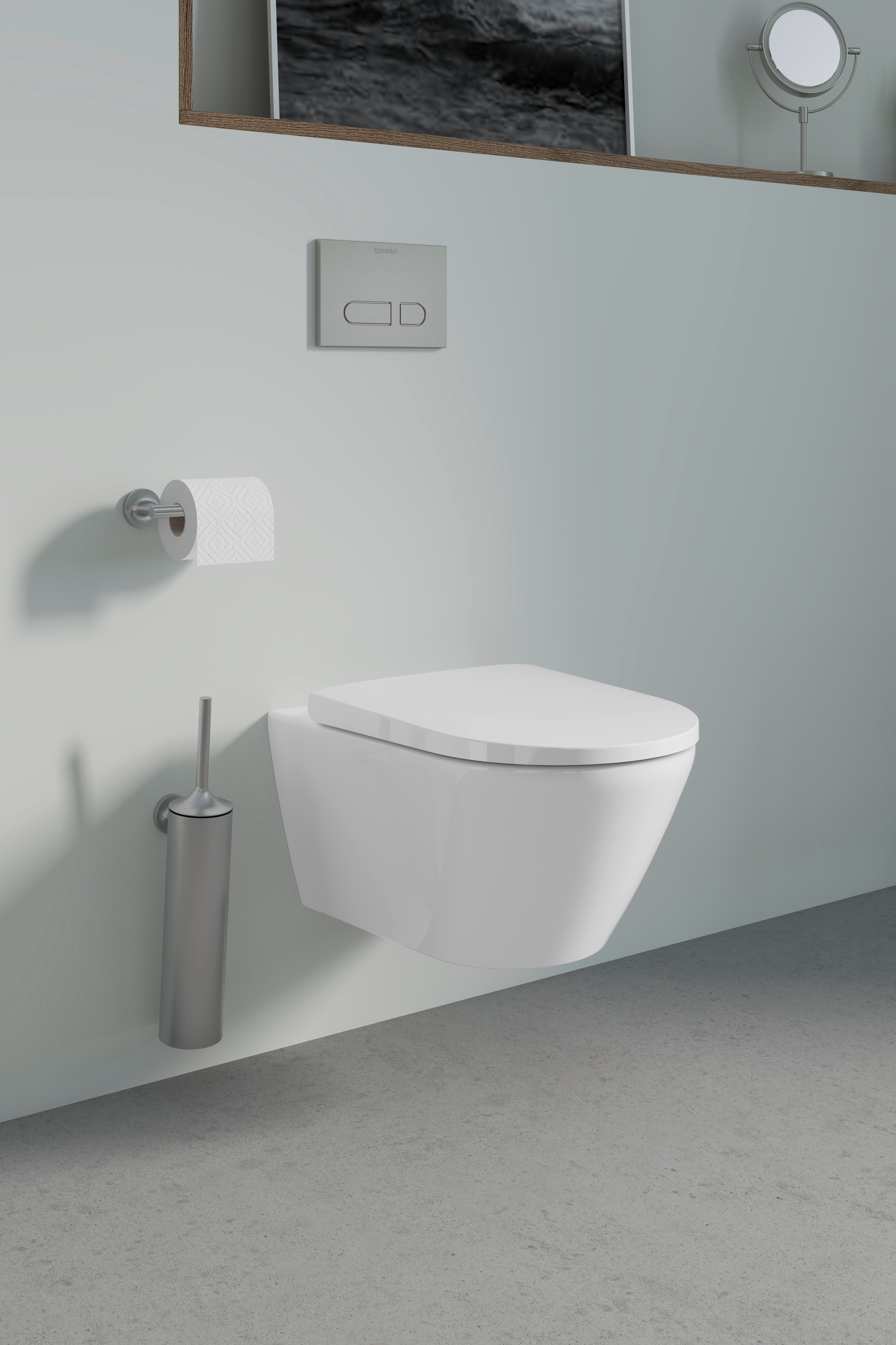 Duravit Starck T uchwyt na papier toaletowy stal 0099377000