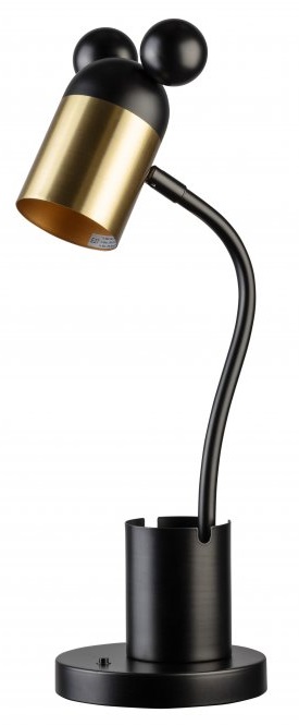 GTV Mouse lampa biurkowa 1x25 W czarna-złota LB-MOUS-11-DEC