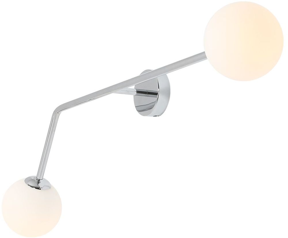 Aldex Pure kinkiet 2x40W chrom/biały 1064D4