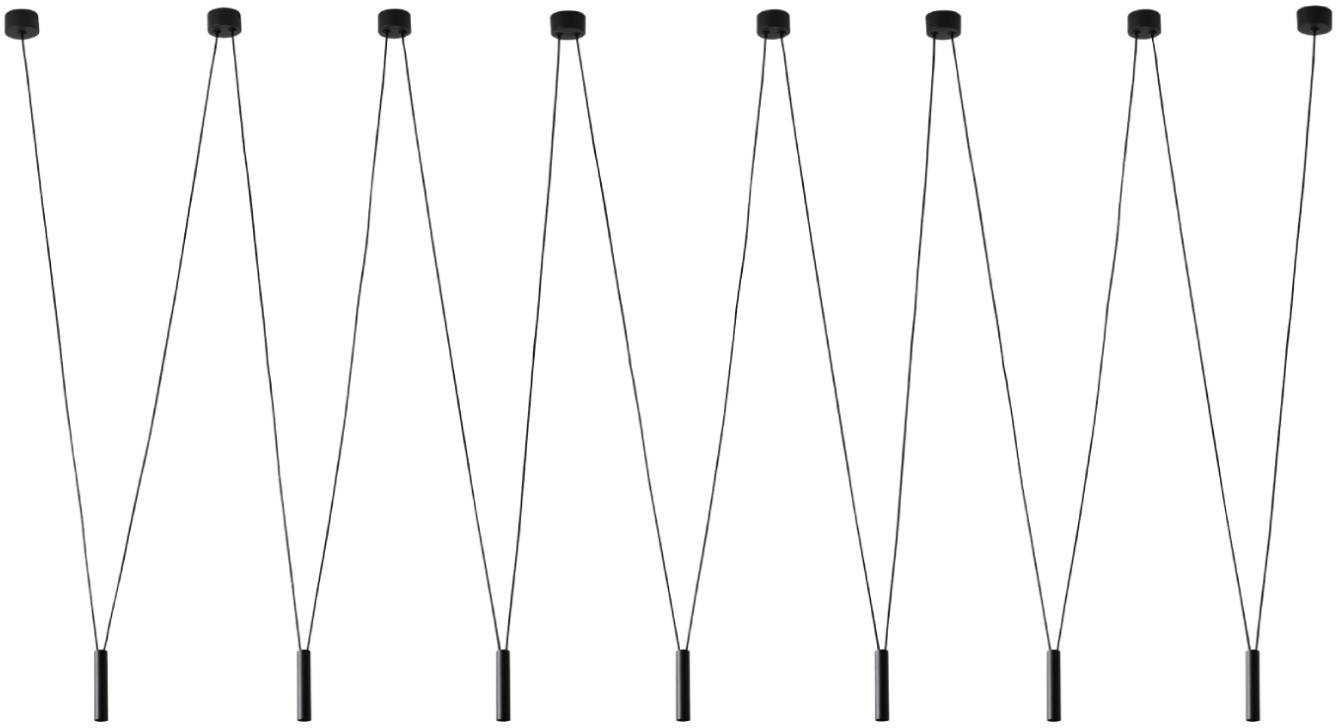 Orlicki Design Viva VII Nero lampa wisząca 7x3,5W LED czarna OR84344