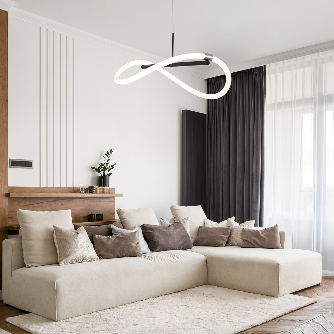 Rabalux Serena lampa wisząca 1x15 W biała-czarna 72252