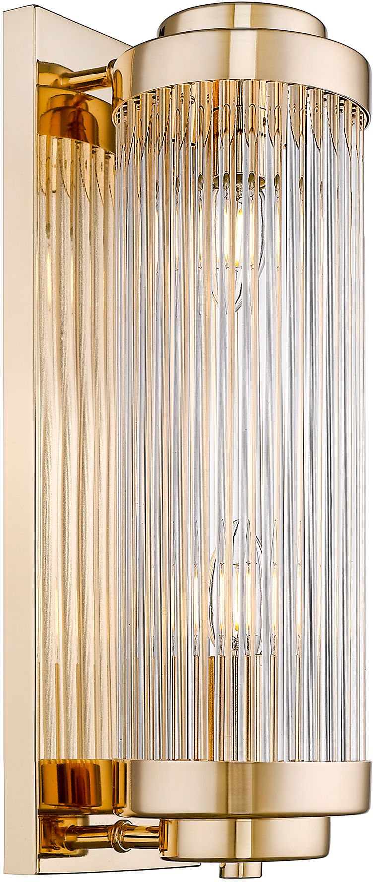 Zuma Line Sergio kinkiet 2x60W złoty/szkło przezroczyste W0528-02N-F7AC