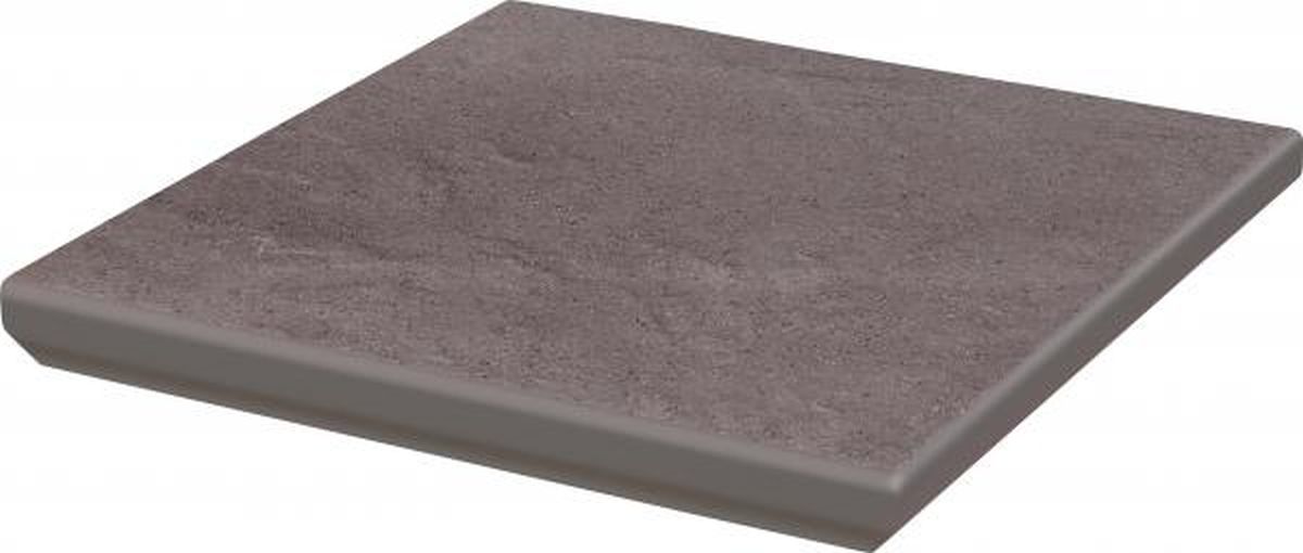 Paradyż Taurus stopnica 33x33 cm narożna szary mat