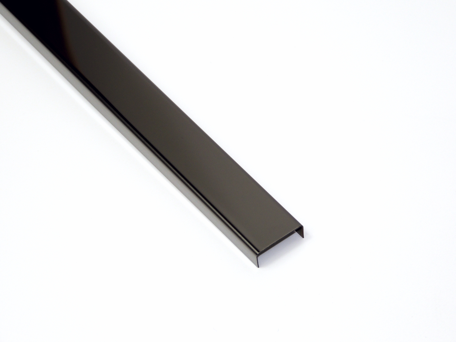 Profil Decor listwa do glazury 3x270 cm stal nierdzewna czarny poler