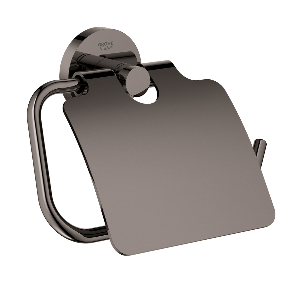 Grohe Essentials uchwyt na papier toaletowy z pokrywą hard graphite 40367A01 - Wysyłka w 24h