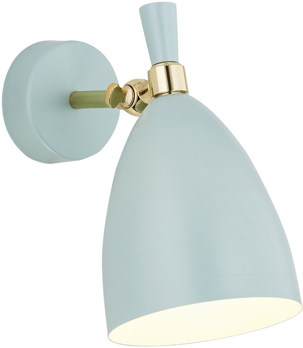 Argon Charlotte kinkiet 1x15W błękitny mat/mosiądz 4700 - Wysyłka w 24h