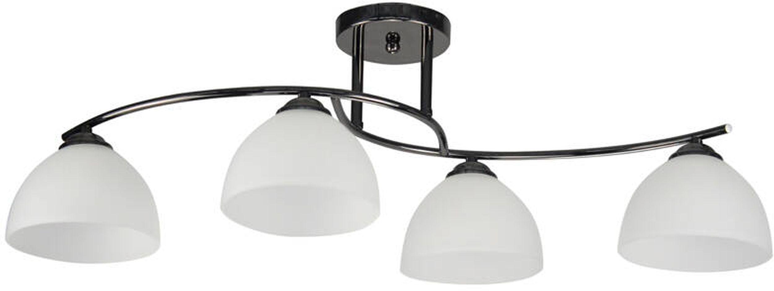Candellux Gracja lampa podsufitowa 4x40W czarny/biały 34-22479